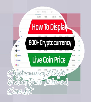 Crypto price ticker widget
